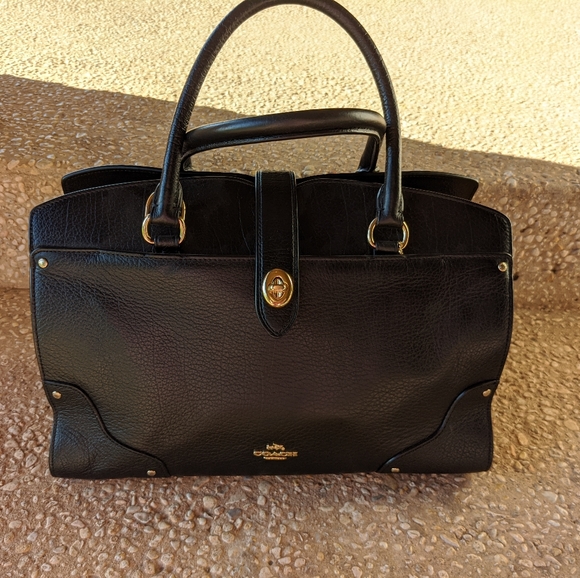 Like New: Coach Mercer Satchel w/ strap - Picture 6 of 6